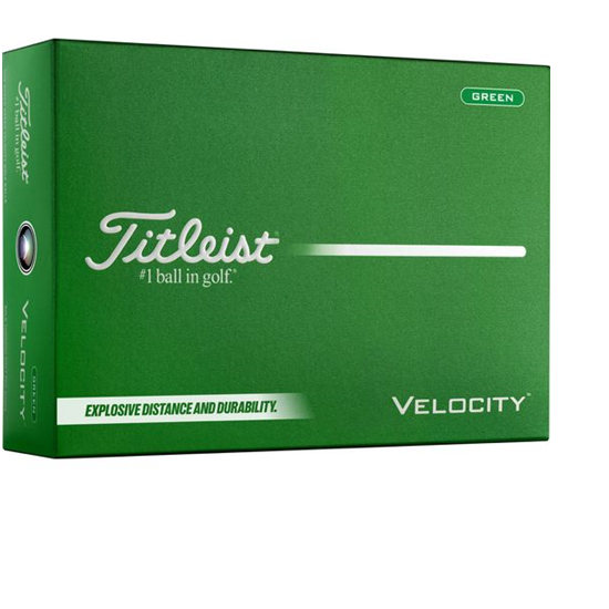 Titleist Velocity Green Align XL Golf Balls - 2026 Model