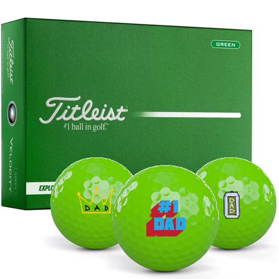 Titleist Velocity Green Dad Pack 1 Icon Golf Balls - 2026 Model