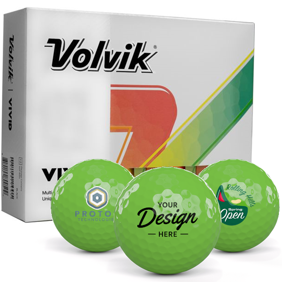 Volvik Volvik Vivid Matte Assorted Color 12 Dozen Custom Golf Balls - $19.99 at Golfballs.com
