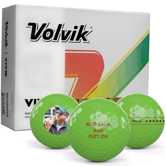Volvik Volvik Vivid Matte Assorted Color Personalized Golf Balls - $24.99 at Golfballs.com