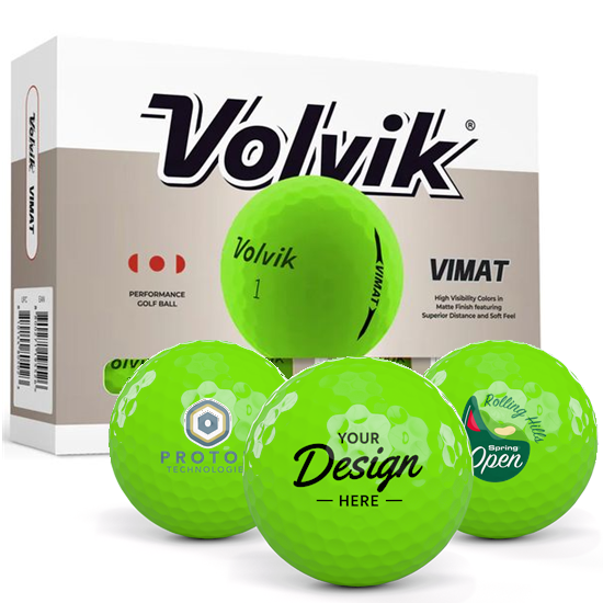 Volvik Volvik Vimat Green 12 Dozen Custom Golf Balls - $383.88 at Golfballs.com