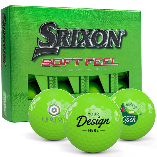Srixon Srixon Soft Feel 13 Brite Green 12 Dozen Custom Golf Balls Green - $311.88 at Golfballs.com