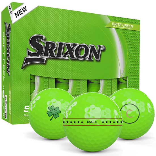 Srixon Soft Feel 14 Brite Green Align XL Golf Balls