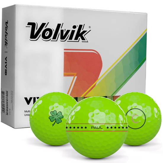 Volvik Vivid Matte Green Align XL Golf Balls