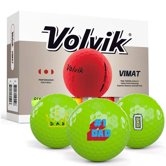 Volvik Vimat Assorted Color Dad Pack 1 Icon Golf Balls