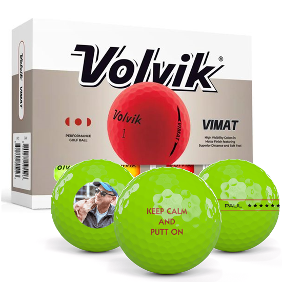 Volvik Volvik Vimat Assorted Color Personalized Golf Balls - $27.99 at Golfballs.com