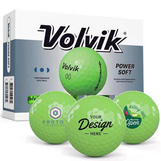 Volvik Volvik Power Soft Green 12 Dozen Custom Golf Balls - $383.88 at Golfballs.com