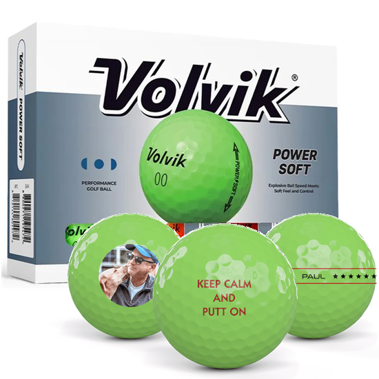 Volvik Volvik Power Soft Assorted Color Personalized Golf Balls - $27.99 at Golfballs.com