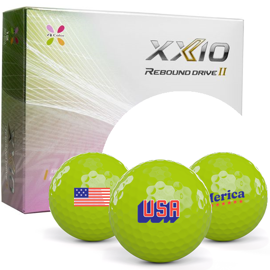 XXIO Rebound Drive II Assorted Colors USA Pack 1 Icon Golf Balls