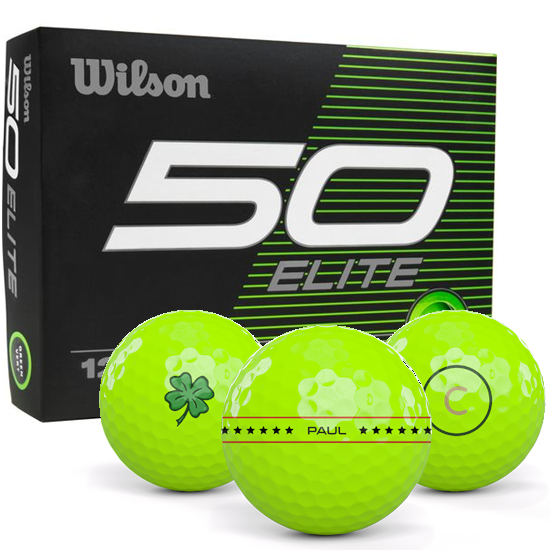 Wilson Fifty Elite Green Align XL Golf Balls