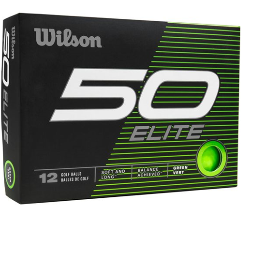 Wilson Fifty Elite Green Drinks Pack 1 Icon Golf Balls
