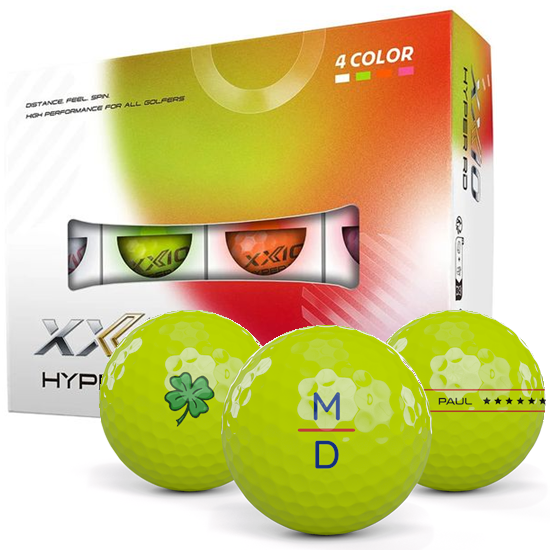 XXIO Hyper RD Multi Color Monogram Golf Balls
