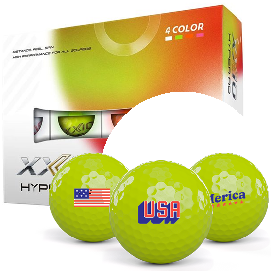 XXIO Hyper RD Multi Color USA Pack 1 Icon Golf Balls
