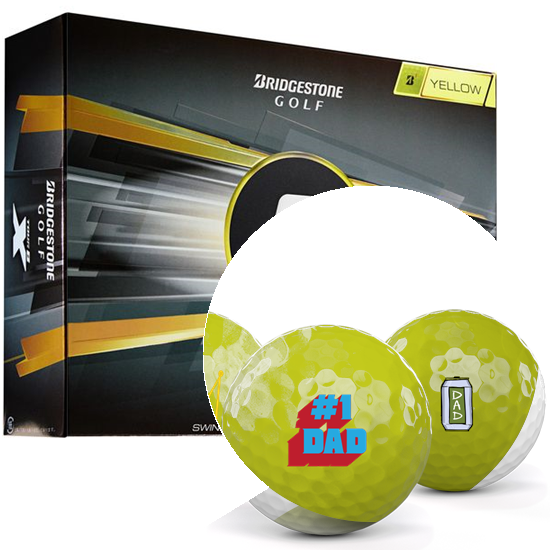 Bridgestone Tour B X Yellow Dad Pack 1 Icon Golf Balls