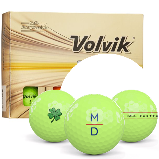 Volvik Radiance Assorted Colors Monogram Golf Balls