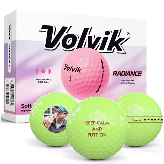 Volvik Volvik Radiance Assorted Color Personalized Golf Balls - 2026 Model - $27.99 at Golfballs.com