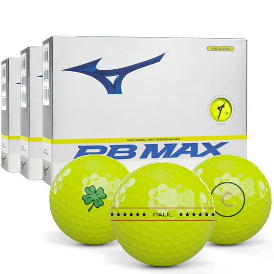 Mizuno RB Max Yellow Align XL Golf Balls - Buy 2 DZ Get 1 DZ Free