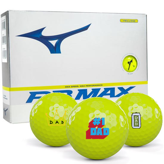 Mizuno RB Max Yellow Dad Pack 1 Icon Golf Balls
