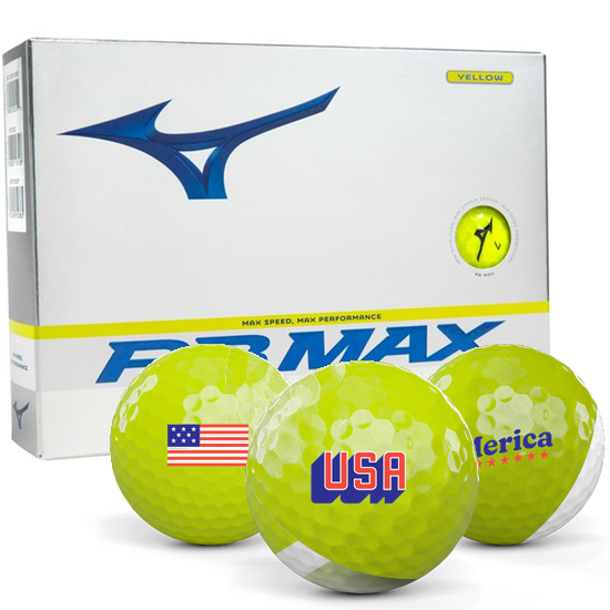 Mizuno RB Max Yellow USA Pack 1 Icon Golf Balls