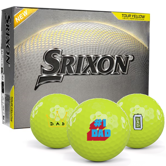 Srixon Z-Star Diamond 3 Yellow Dad Pack 1 Icon Golf Balls