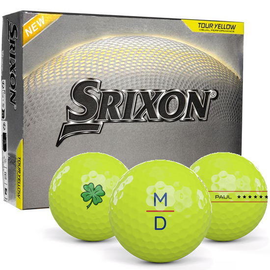 Srixon Z-Star Diamond 3 Yellow Monogram Golf Balls