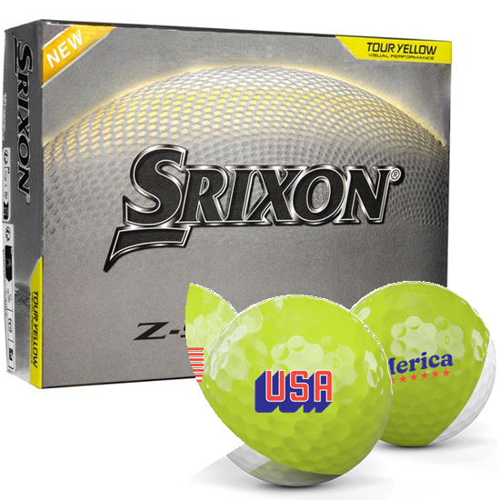 Srixon Z-Star Diamond 3 Yellow USA Pack 1 Icon Golf Balls