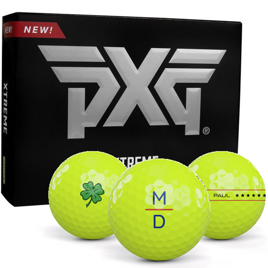 PXG Xtreme Tour Yellow Monogram Golf Balls