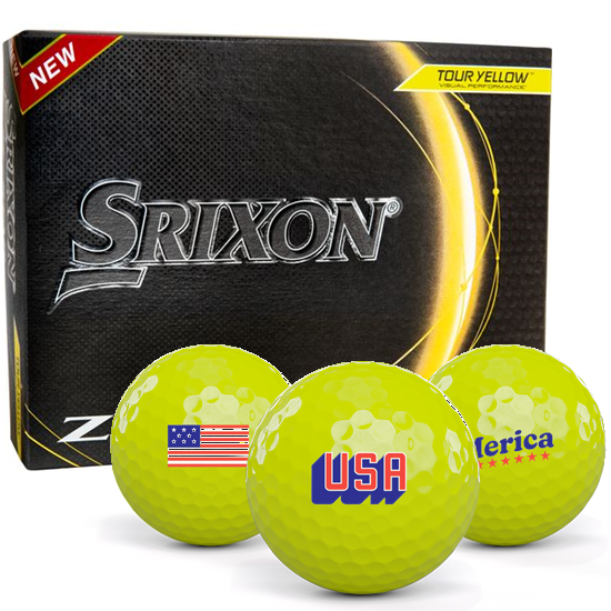 Srixon Z-Star 8 Yellow USA Pack 1 Icon Golf Balls