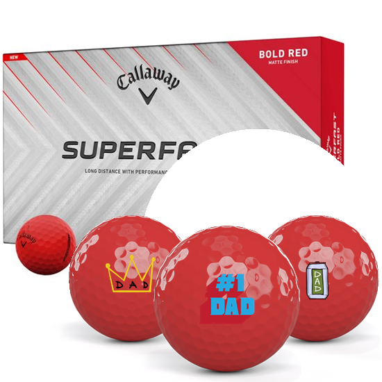 Callaway Golf Superfast Bold Red Dad Pack 1 Icon Golf Balls - 15 Pack