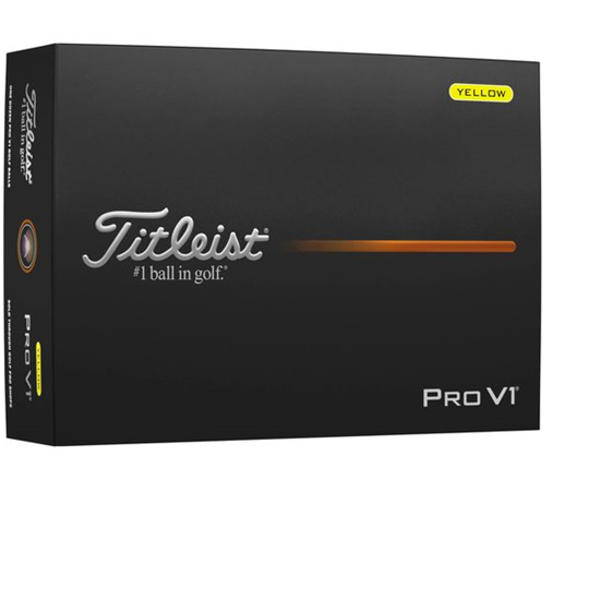 Titleist Pro V1 Yellow Personalized Golf Balls