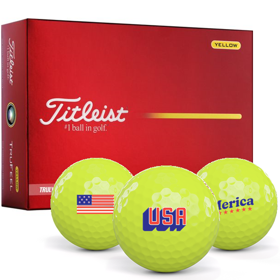 Titleist TruFeel Yellow USA Pack 1 Icon Golf Balls - 2026 Model