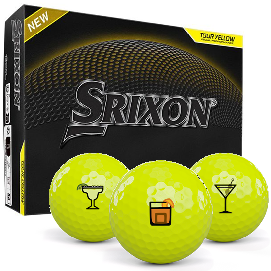 Srixon Z-Star 9 Yellow Drinks Pack 1 Icon Golf Balls - 2025 Model