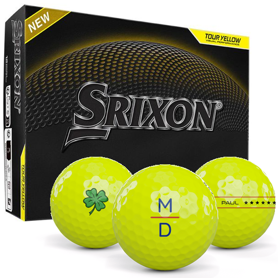 Srixon Z-Star 9 Yellow Monogram Golf Balls - 2025 Model