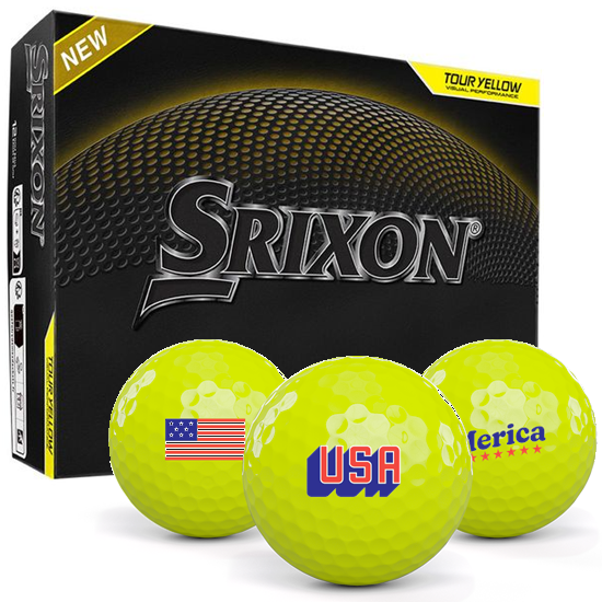 Srixon Z-Star 9 Yellow USA Pack 1 Icon Golf Balls - 2025 Model