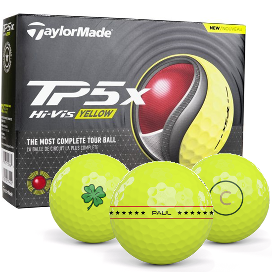 TaylorMade TP5x Yellow Align XL Golf Balls