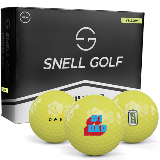 Snell Golf Prime 2.0 Yellow Dad Pack 1 Icon Golf Balls