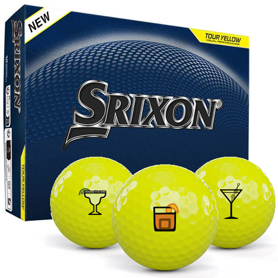 Srixon Q-Star Tour 6 Yellow Drinks Pack 1 Icon Golf Balls - 2026 Model