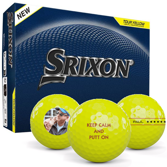 Srixon Q-Star Tour 6 Yellow Personalized Golf Balls - 2026 Model