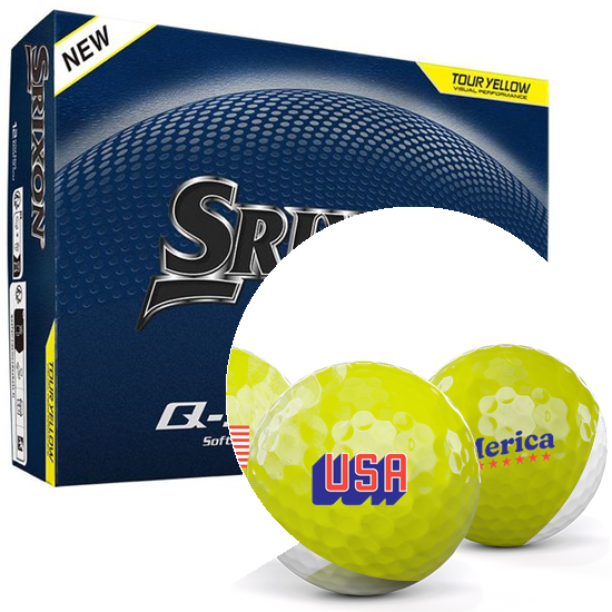 Srixon Q-Star Tour 6 Yellow USA Pack 1 Icon Golf Balls - 2026 Model