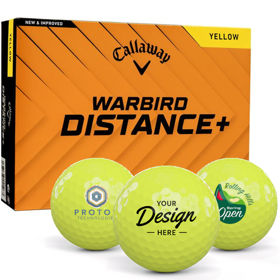 Callaway Golf Callaway Golf Warbird Distance+ Yellow 12 Dozen Custom Golf Balls - $347.88 at Golfballs.com