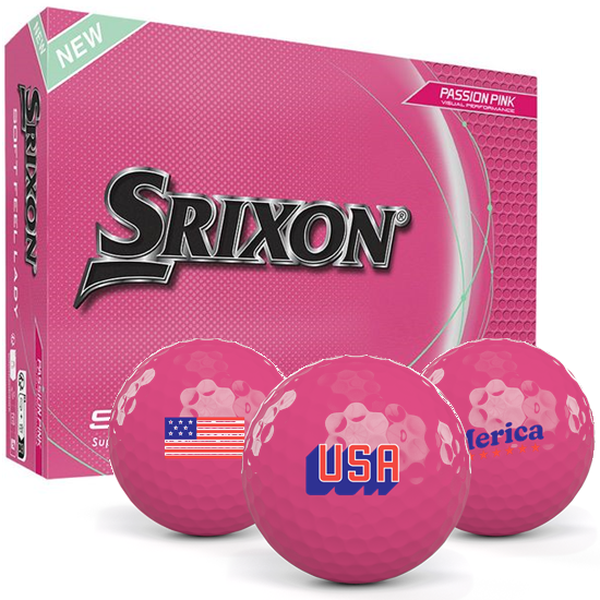 Srixon Soft Feel Lady 9 Pink USA Pack 1 Icon Golf Balls - 2025 Model