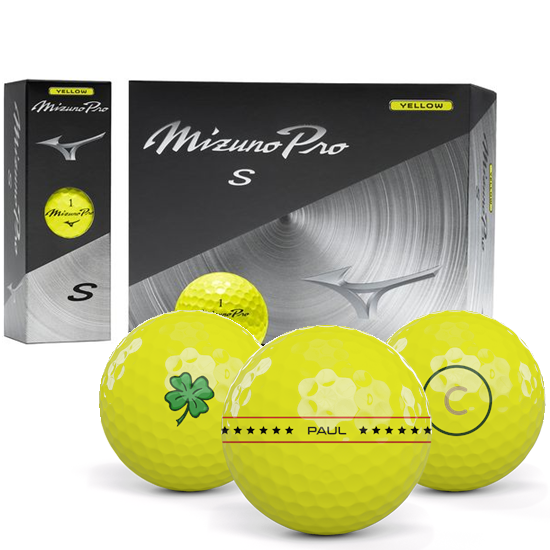 Mizuno Pro S Yellow Align XL Golf Balls - 2025 Model