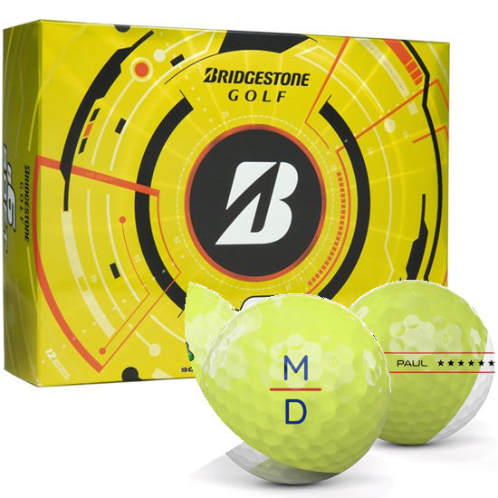Bridgestone e6 Soft Yellow Monogram Golf Balls