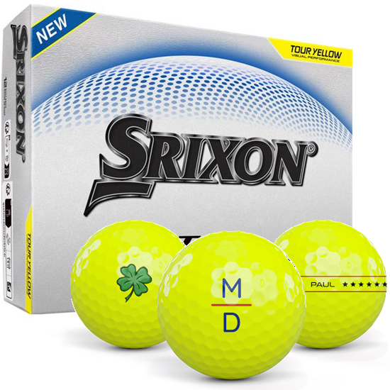 Srixon Q-Star Ultispeed Yellow Monogram Golf Balls