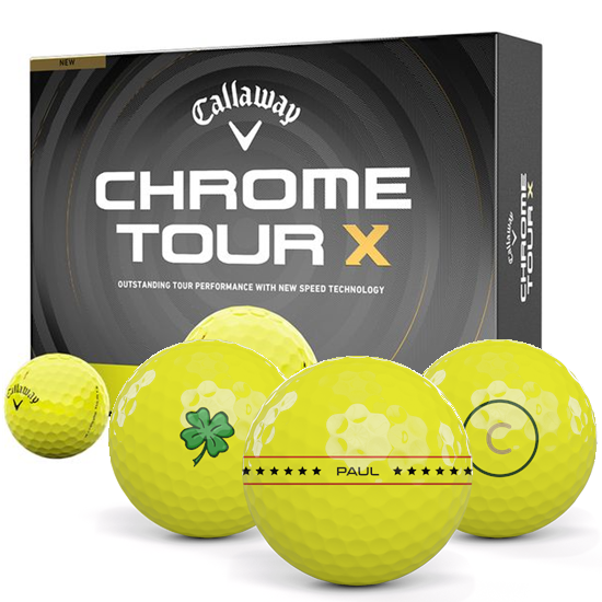 Callaway Golf Chrome Tour X Yellow Align XL Golf Balls - 2026 Model