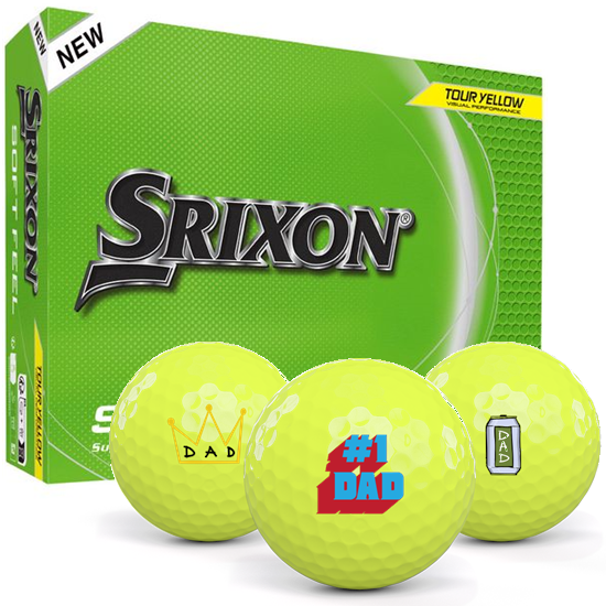 Srixon Soft Feel 14 Yellow Dad Pack 1 Icon Golf Balls - 2025 Model