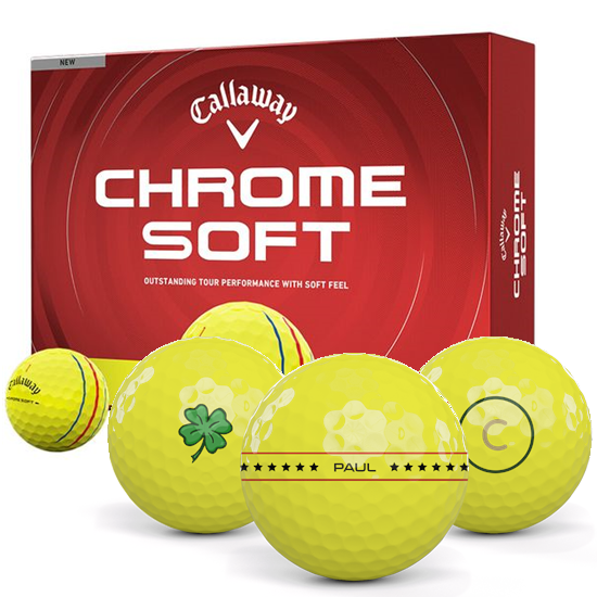 Callaway Golf Chrome Soft Yellow Triple Track Align XL Golf Balls - 2026 Model
