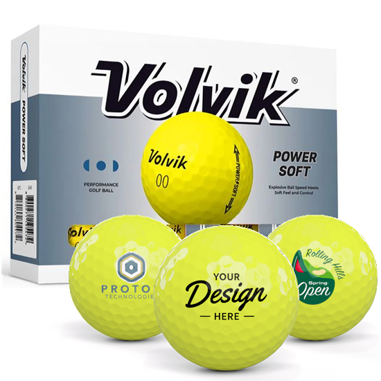 Volvik Volvik Power Soft Yellow 12 Dozen Custom Golf Balls - 2026 Model - $383.88 at Golfballs.com