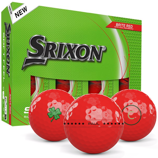 Srixon Soft Feel 14 Brite Red Align XL Golf Balls