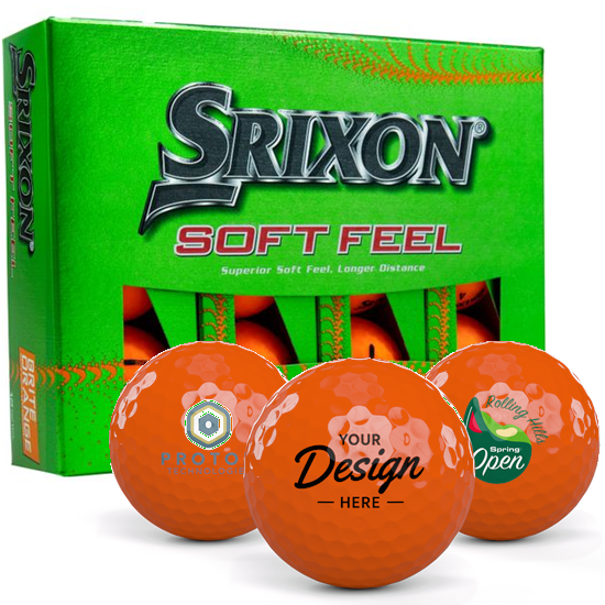 Srixon Srixon Soft Feel 13 Brite Orange 12 Dozen Custom Golf Balls - $383.88 at Golfballs.com